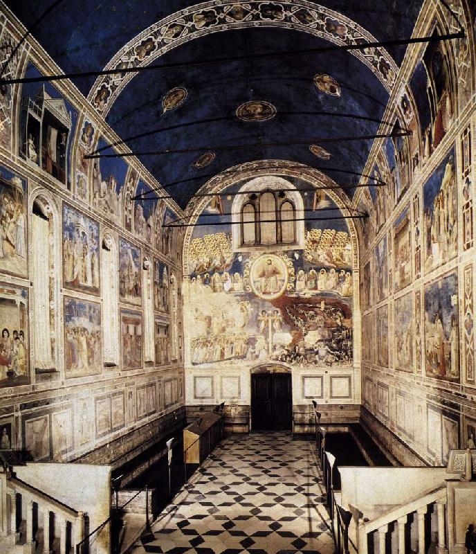 The Chapel viewed towards the entrance sdg, GIOTTO di Bondone